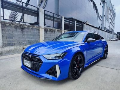 2021 Audi RS 6 Avant V8 4.0 Bi-Turbo สีน้ำเงิน เลขไมล์เพียง 37XXX KM